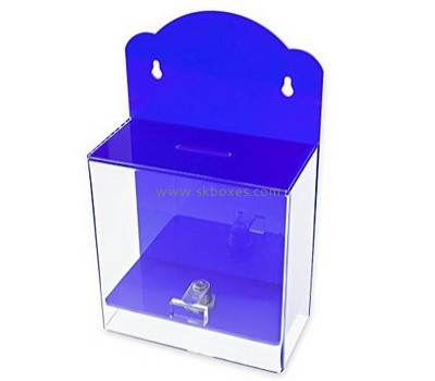 Custom design acrylic clear suggestion box cheap ballot boxes antique ballot box BBS-116