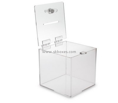 Factory direct sale acrylic ballot box plastic ballot box clear plastic ballot box BBS-147