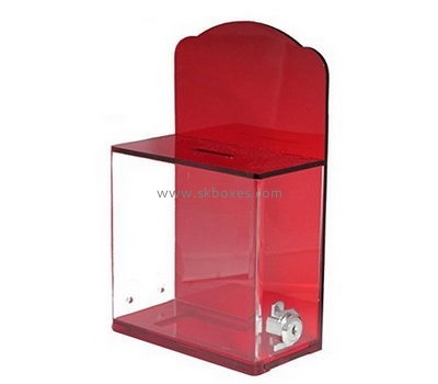 China ballot box suppliers custom acrylic lockable suggestion box lockable ballot box BBS-165