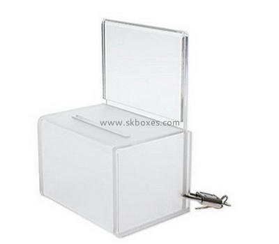 Custom design acrylic suggestion boxes ballot box voting transparent ballot box BBS-166