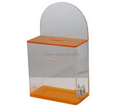 Custom acrylic plexiglass ballot box small ballot box plastic ballot box BBS-173