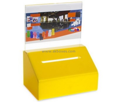 Custom design acrylic perspex ballot box lockable suggestion box ballot box for sale BBS-175