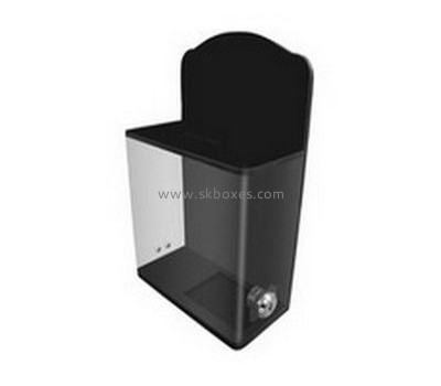 Factory custom ballot boxes acrylic black box election ballot box BBS-197