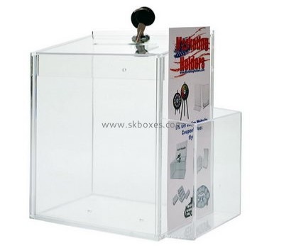 Custom acrylic transparent ballot box clear acrylic ballot box acrylic suggestion box BBS-205