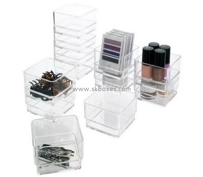 Custom plexiglass display case makeup organizer box makeup box organizer BMB-051