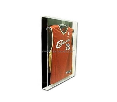 Acrylic box factory customize clear plastic display case football jersey display frame BDC-144