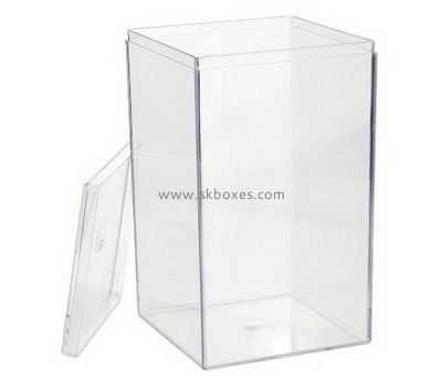 Acrylic box manufacturer customized large acrylic collection box with lid BDC-321