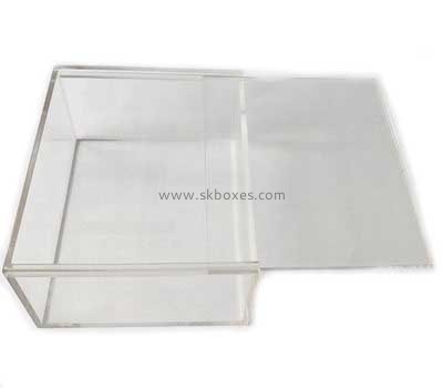 Box manufacturer customized plexiglass acrylic display box with sliding lid BDC-325