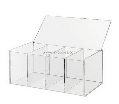 Acrylic box factory customized lucite display case acrylic containers with lids BDC-323