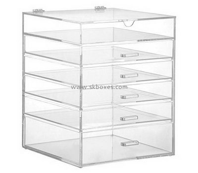 Acrylic box factory customized clear acrylic storage drawer box BDC-349