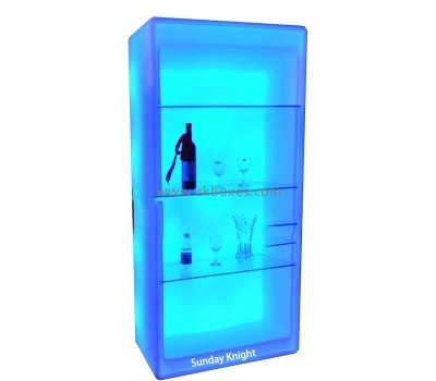 Wholesale custom acrylic 4 tiers drink luminous display cabinet BLD-108