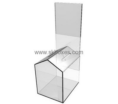 Factory wholesale acrylic plastic food box with insert brochure holder BFD-013