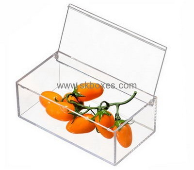 Factory custom design acrylic food storage box with lid BFD-015