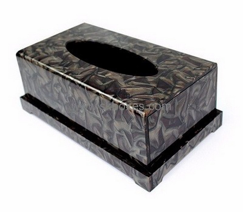 Factory custom facial tissue box design acrylic box BTB-037