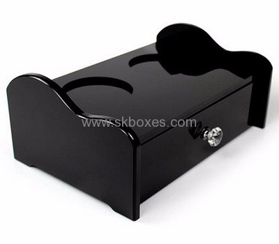 Hot selling acrylic mini tissue box black acrylic box BTB-047