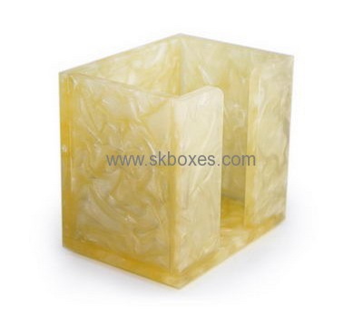 Fashion acrylic tissue box wholesale plexiglass storage box plastic box custom size BTB-079