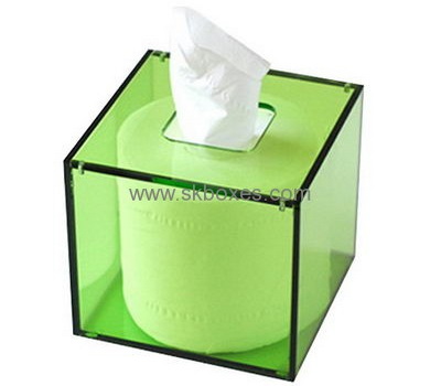 Hot sale acrylic facial tissue box light box plexiglass acrylic square box BTB-084