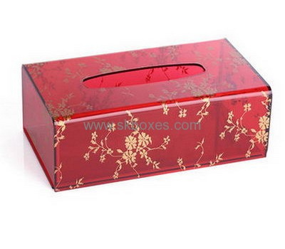 Factory custom printed tissue box color box acrylic box display BTB-104