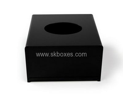 Hot sale acrylic paper display box plastic small box facial tissue box design BTB-117