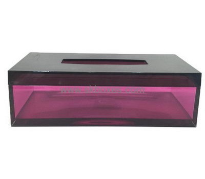 Factory custom printed tissue box transparent acrylic box tissue BTB-124