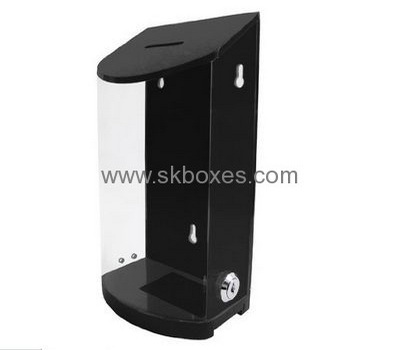 Customized acrylic floor standing ballot box collection tins voting box BBS-026