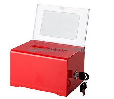 Factory direct sale acrylic ballotbox cheap ballot boxes plastic collection boxes BBS-043