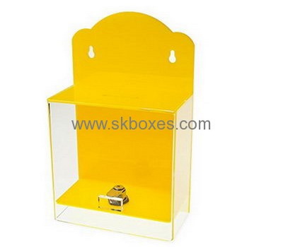 Wholesale acrylic box lockable ballot box acrylic ballot box with lock BBS-057