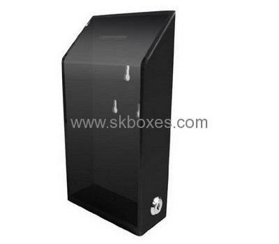 Supplying acrylic floor standing ballot box locking ballot box black ballot box BBS-063