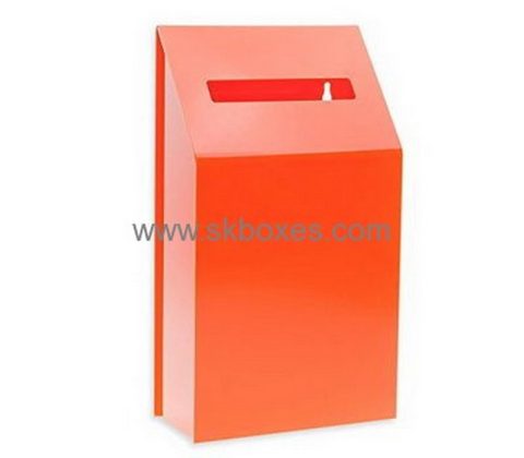 Factory direct sale acrylic perspex ballot box locked suggestion box ballot box with lock BBS-098