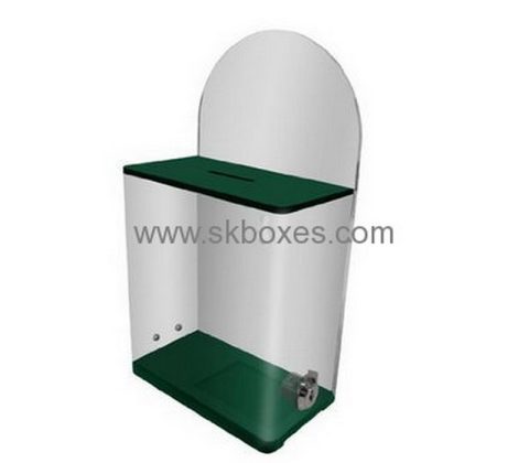 Customized acrylic small suggestion box perspex ballot box perspex suggestion box BBS-108