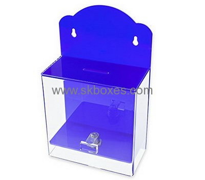 Custom design acrylic clear suggestion box cheap ballot boxes antique ballot box BBS-116