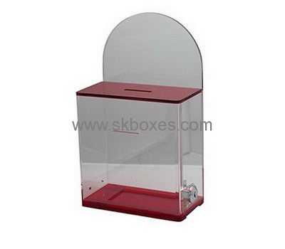 Customized acrylic transparent ballot box election box large suggestion box BBS-117