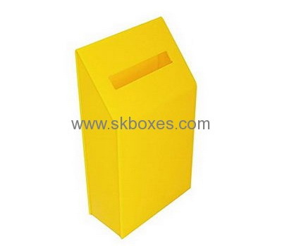 Custom acrylic lockable suggestion box customer suggestion box acrylic ballot box with lock BBS-137