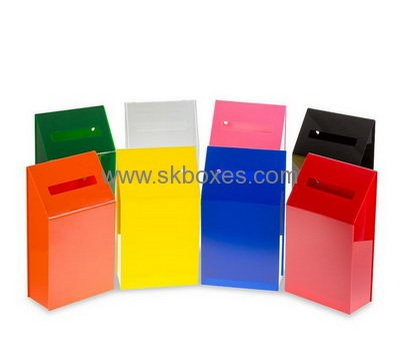 Factory direct sale small suggestion box plexiglass ballot box perspex suggestion box BBS-143