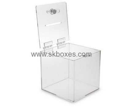 Factory direct sale acrylic ballot box plastic ballot box clear plastic ballot box BBS-147