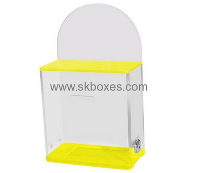 Custom design acrylic clear ballot box cheap ballot boxes ballotbox BBS-150