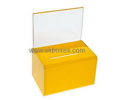 Factory custom ballot boxes acrylic suggestion boxes voting ballot box BBS-158