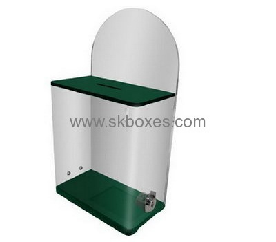 Custom acrylic transparent ballot box clear suggestion box suggestion box with lock BBS-169