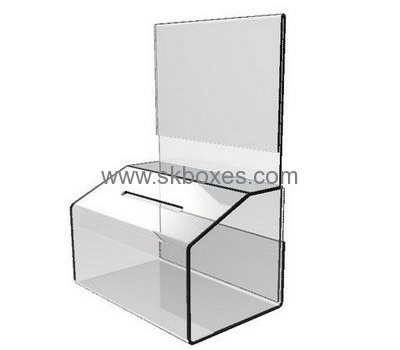 Custom acrylic perspex ballot box clear acrylic ballot box small ballot box BBS-171