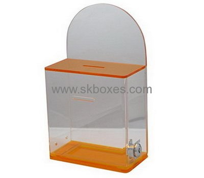 Custom acrylic plexiglass ballot box small ballot box plastic ballot box BBS-173