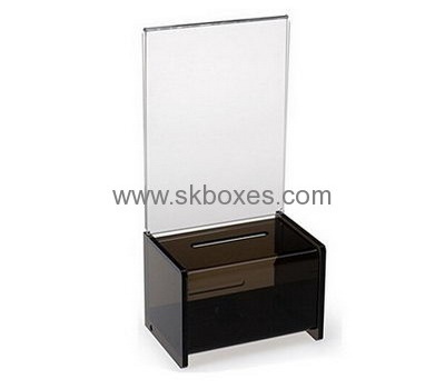 Custom design black suggestion box acrylic ballot box cheap ballot boxes BBS-191