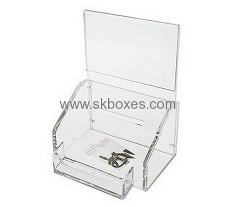 Custom acrylic ballot box suggestion box ballot box with lock BBS-198