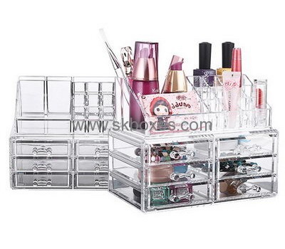 Custom acrylic drawers makeup box case clear makeup box BMB-052