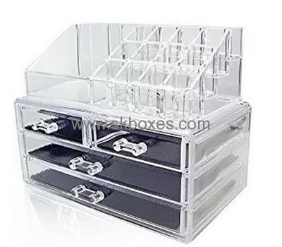 Factory custom acrylic boxes makeup storage case acrylic makeup case BMB-060