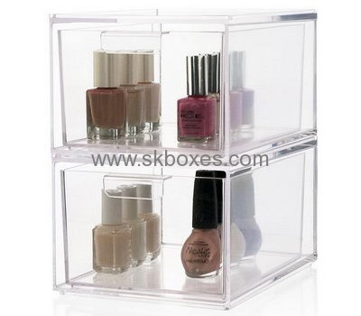 Custom makeup case organizer professional cosmetic case large acrylic box BMB-065