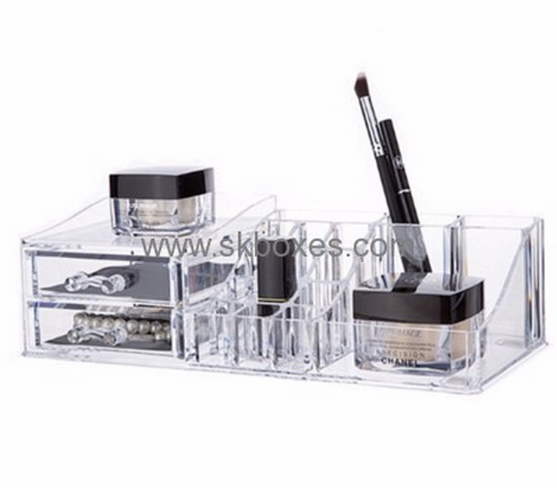 Customized small acrylic boxes acrylic makeup case box of makeup BMB-066