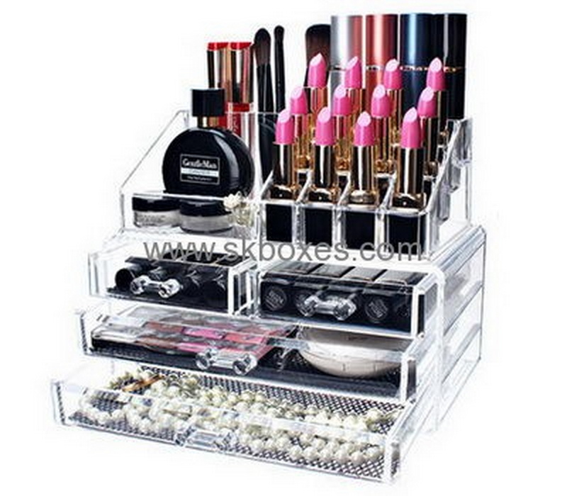 Customized acrylic holder makeup cases cheap box for makeup BMB-072