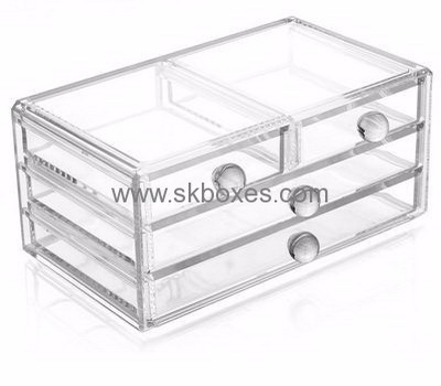 Customized acrylic clear box cosmetic makeup box acrylic box for makeup BMB-078