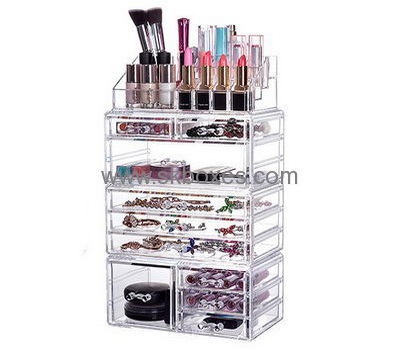 Custom acrylic perspex containers makeup containers makeup boxes for sale BMB-086