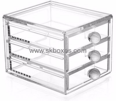 Custom clear acrylic case best makeup case hard case makeup cases BMB-091